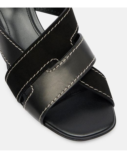 Tod's Black 55 Leather Mules