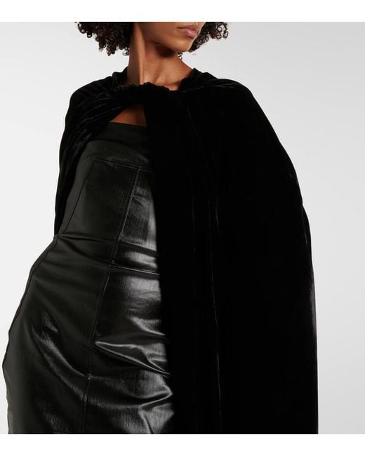 Mantella di Rick Owens in Black