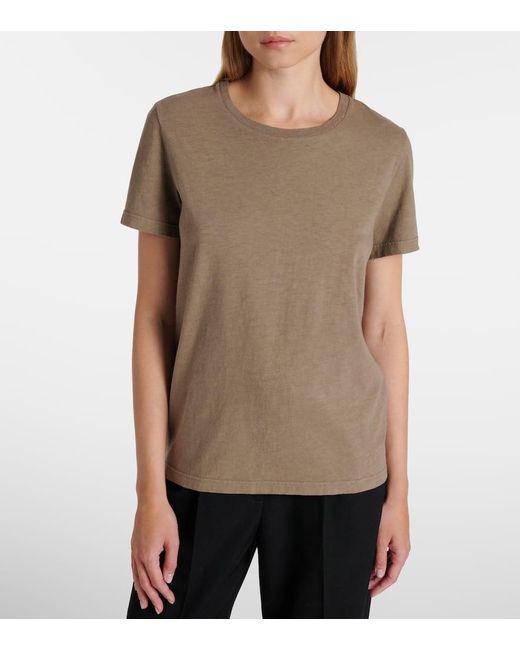 Camiseta Wesler De Jersey De Algodon The Row de color Natural
