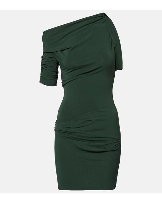 Jacquemus Green La Mini Robe Drapeado