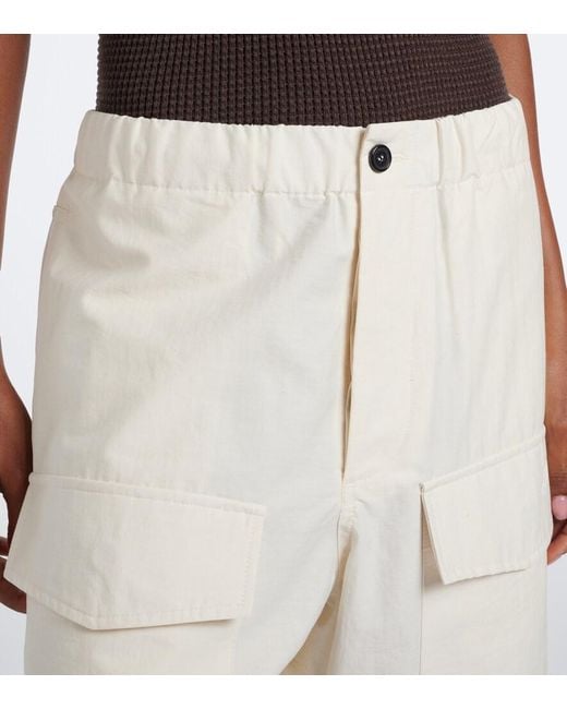 J.W. Anderson Natural Cotton-Blend Wide-Leg Pants