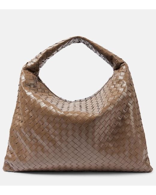 Bottega Veneta Brown Schultertasche Hop Large Aus Leder