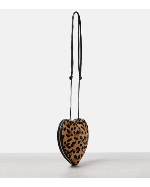 Alaïa Brown Le Cour Calf Hair Shoulder Bag