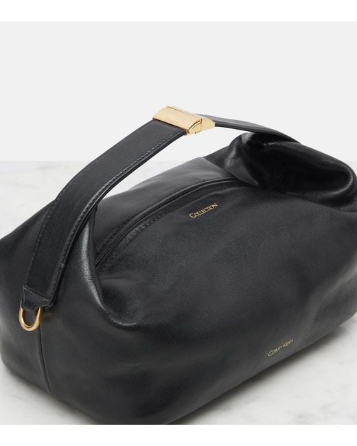 Calvin Klein Black Andy Small Leather Shoulder Bag