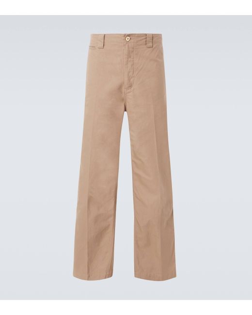 Visvim Natural High-rise Cotton Chinos for men