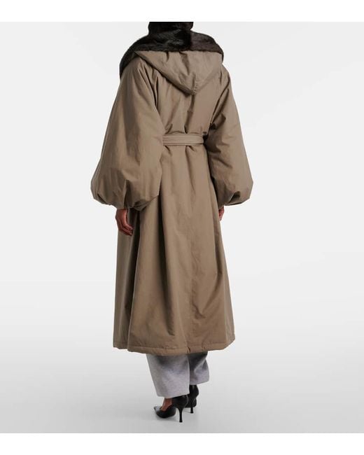 Abrigo Envolvente De Algodon Magda Butrym de color Brown
