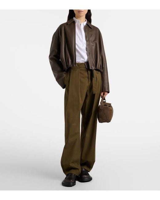 Loewe Brown Puzzle Small Leather Top-Handle Bag