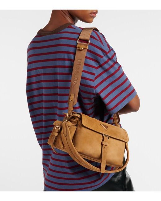 Borsa Explore Medium di Prada in Metallic