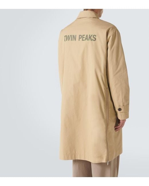 Undercover Natural Printed Cotton Coat for men