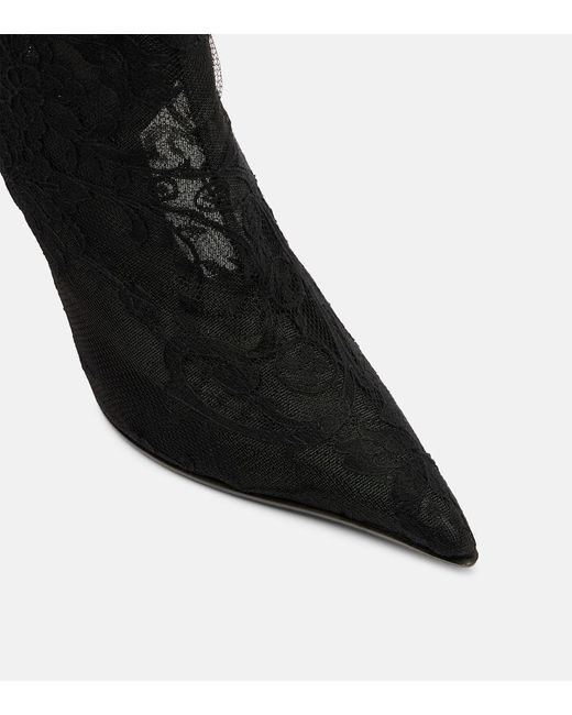 Stivaletti Heron 105 di Alexander McQueen in Black