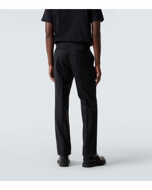 Givenchy Gerade Hose Aus Wolle in Black für Herren