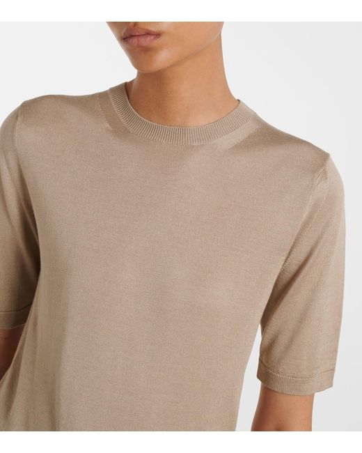 Max Mara Natural Silk And Cashmere Sweater