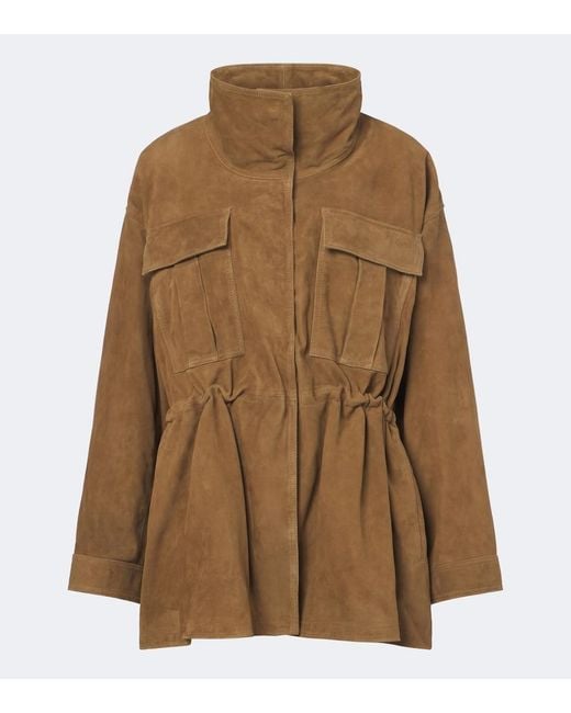 Rohe Brown Oversized Suede Jacket