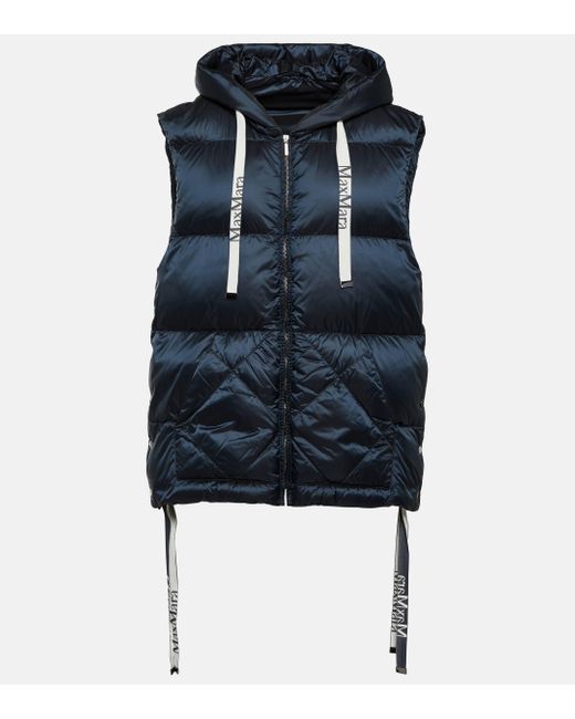 Max Mara Blue The Cube Tresse Quilted Vest