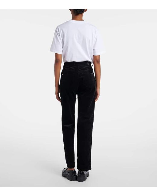 7 For All Mankind Blue Flared Jeans Calie Straight Aus Cord
