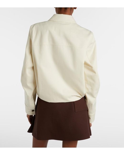 Loewe Natural Cotton And Silk Blouson Jacket