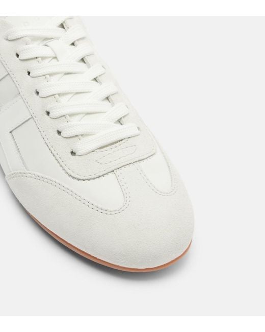 Hogan White Olympia Leather Sneakers