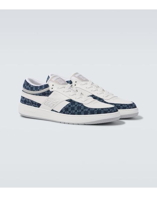 Baskets G Move En Cuir Et Denim Givenchy pour homme en coloris White
