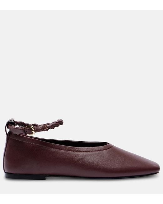 A.Emery Brown Steele Leather Flats