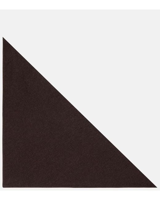 The Row Brown Leomine Cashmere Scarf