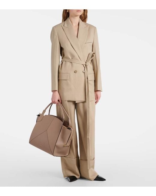 Victoria Beckham Brown Tote Victoria Large Aus Leder