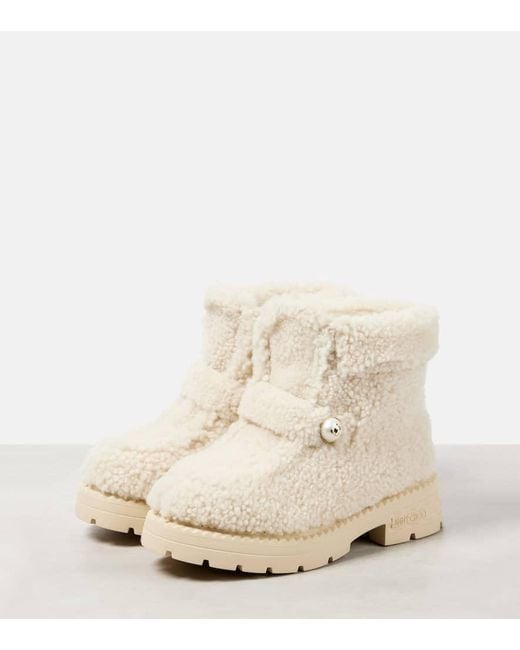 Jimmy Choo Natural Ankle Boots Shea Aus Shearling