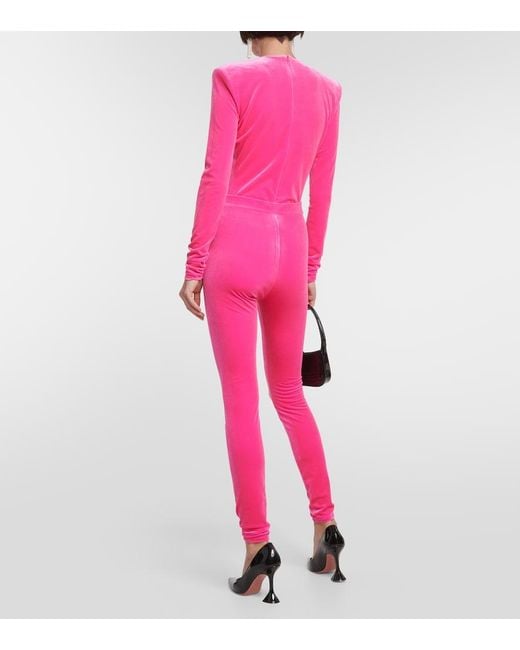 Alexandre Vauthier Pink Jersey Leggings