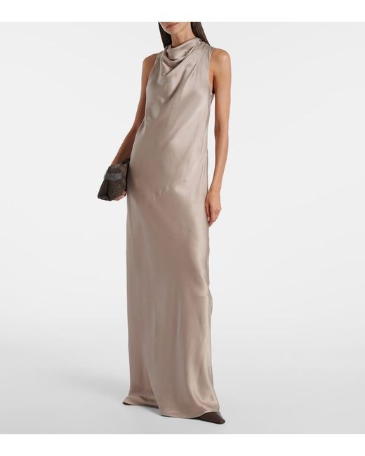 Brunello Cucinelli Natural Silk Gown