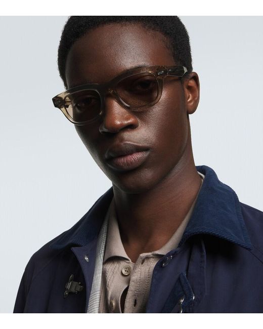 Brunello Cucinelli Natural Square Sunglasses for men