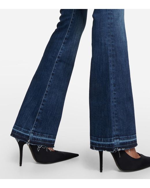 AG Jeans Blue Low-Rise Bootcut Jeans