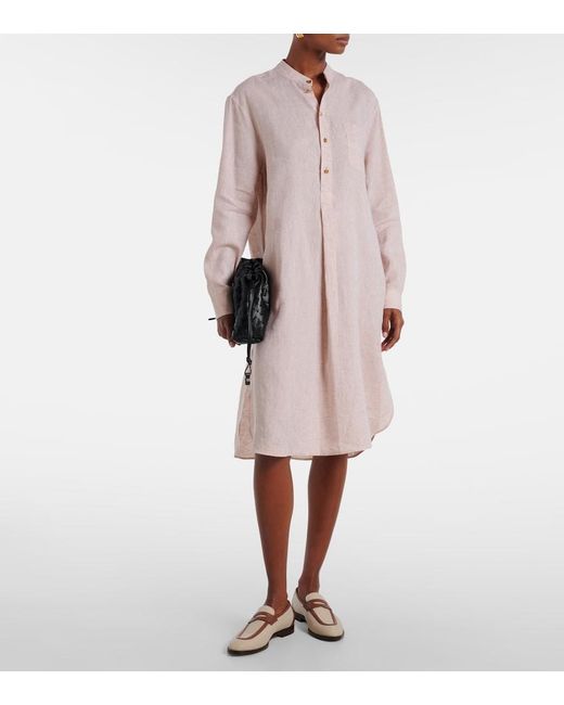 Loro Piana Pink Catlin Linen Tunic