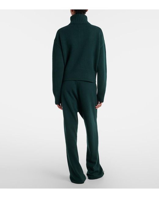 Extreme Cashmere Green N°142 Run Cashmere-Blend Sweatpants