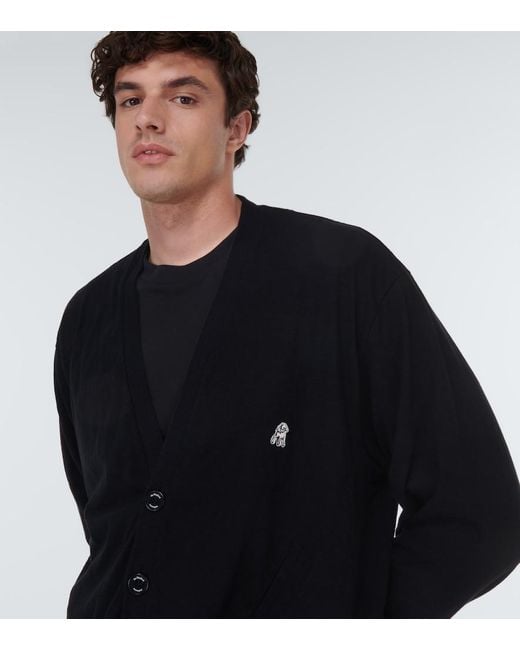 Undercover Black Cotton Cardigan for men
