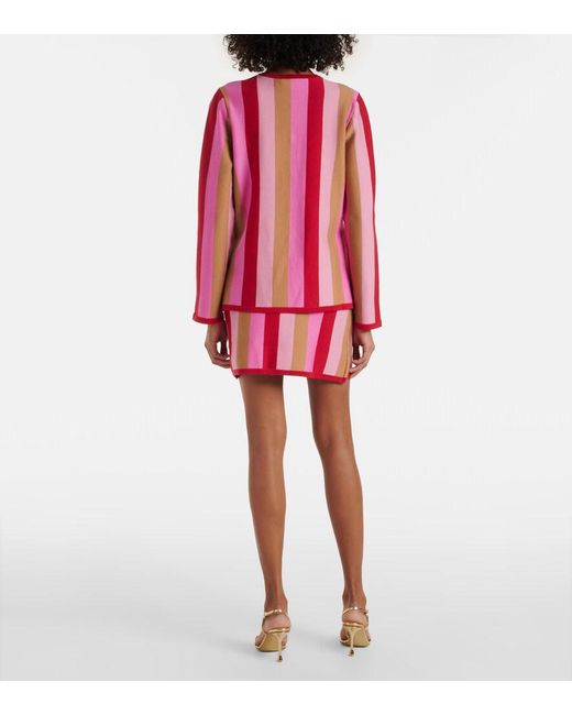 Rixo Pink Cardigan Mirja Aus Einem Wollgemisch