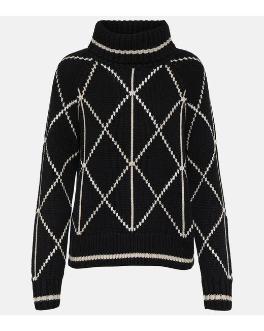 Bogner Black Solange Cashmere Turtleneck Sweater