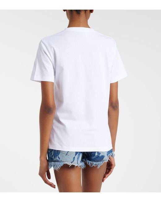 Loewe White Paula's Ibiza Anagram Cotton T-Shirt