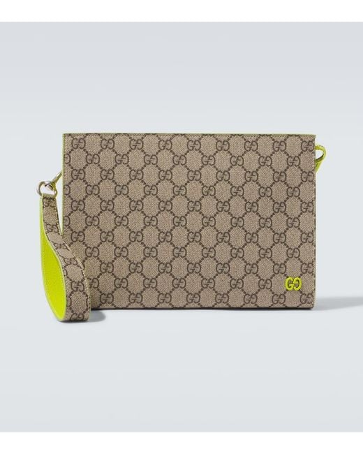 Gucci Metallic Gg Canvas Small Pouch for men