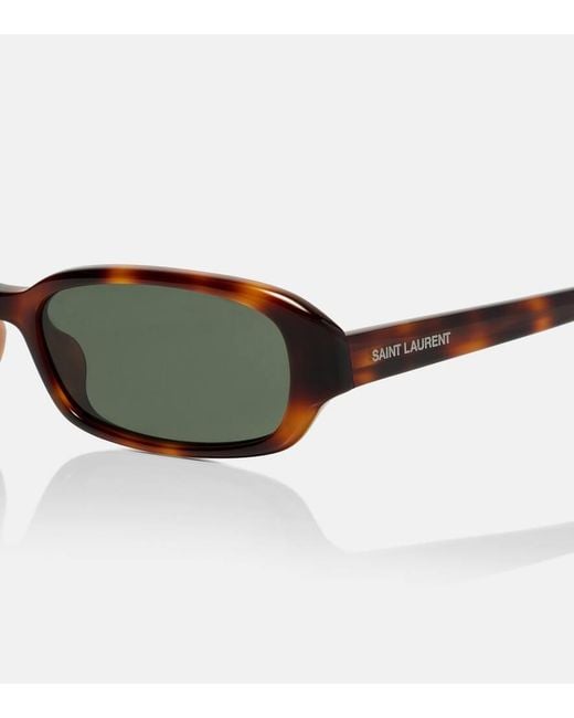 Saint Laurent Brown Sl 872 Erin Rectangular Sunglasses