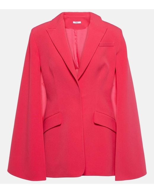 Safiyaa Pink Hadley Caped Blazer