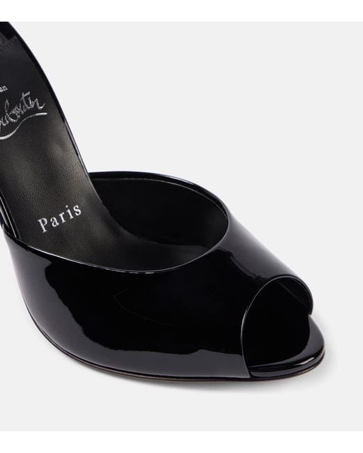 Christian Louboutin Black Me Dolly 100 Patent Sandal