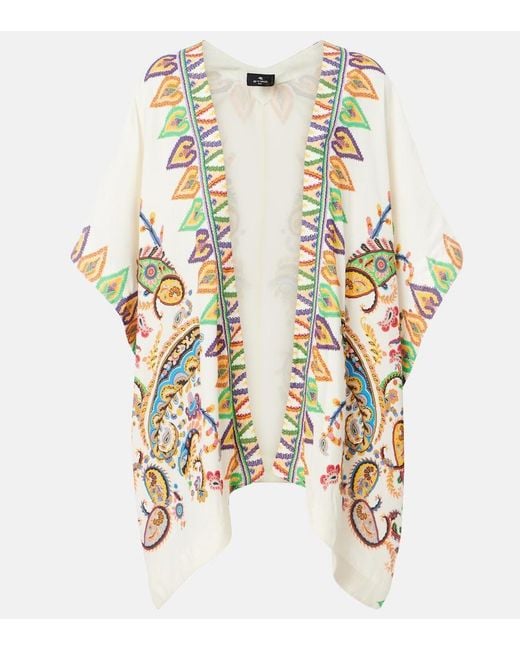 Etro Metallic Printed Beach Cover-Up