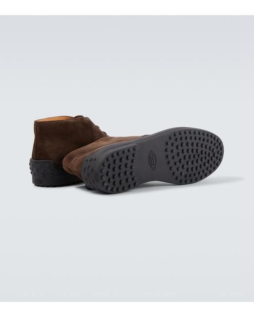 Anfibi di Tod's in Brown da Uomo