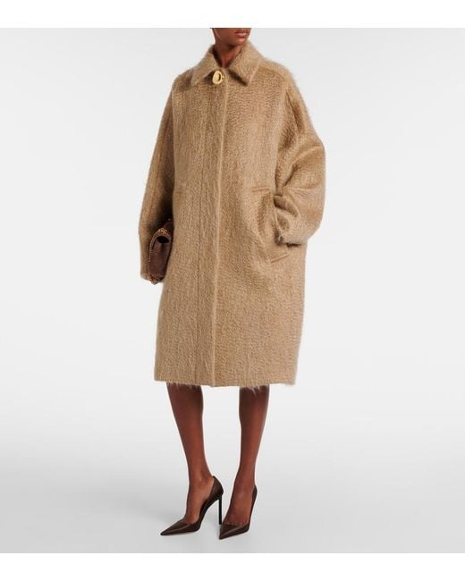 Joseph Natural Alger Wool And Mohair-Blend Coat