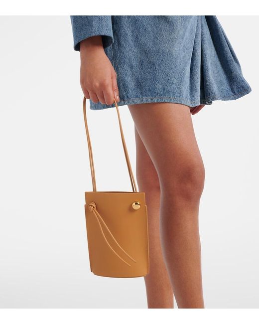 Loewe White Pebble Dice Pocket In Classic Calfskin