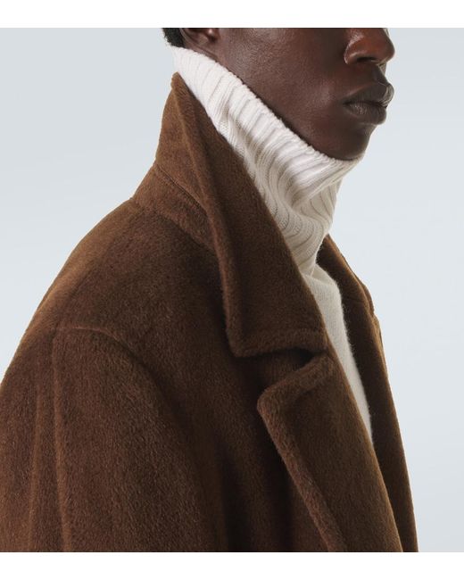 Umit Benan White Milano Wool Turtleneck Sweater for men
