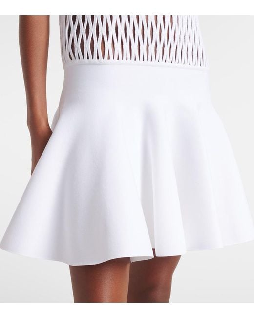 Alaïa White Skater Minidress