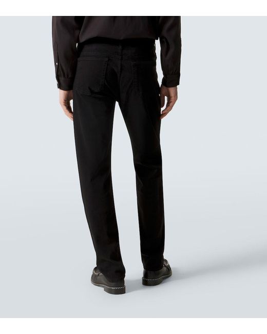 FRAME Black L'Homme Mid-Rise Slim Jeans for men