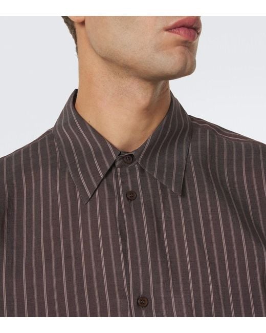Studio Nicholson Brown View Striped Shirt for men