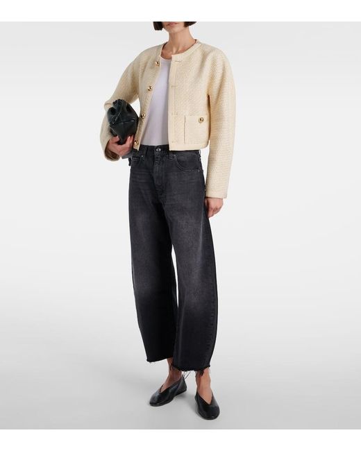 FRAME Natural Trim Cropped Jacket