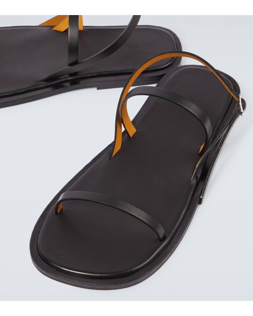 Sandales en cuir Auralee pour homme en coloris Metallic